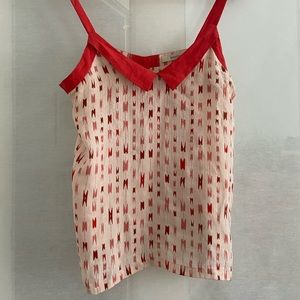 Pretty red and pink Sessun silk camisole blouse M